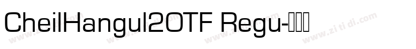 CheilHangul2OTF Regu字体转换